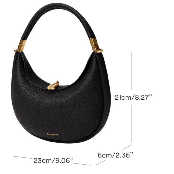 Songmont Black Leather Hobo Bag - Picture 3 of 7